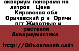аквариум-панорама на 180 литров › Цена ­ 5 000 - Кировская обл., Оричевский р-н, Оричи пгт Животные и растения » Аквариумистика   